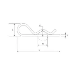 Goupille Béta Acier Zingué Blanc