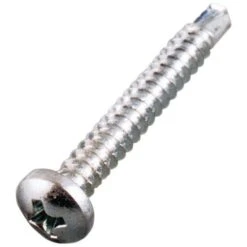 Vis - Ø 4.8 Mm - Autoperceuse Tête Cylindrique Empreinte Phillips Acier Zingue Blanc