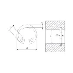 Circlips Intérieur Acier Brut