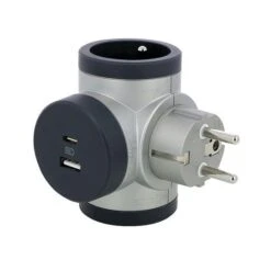 Fiche Triplite 2X2P+T Avec USB 049439 LEGRAND