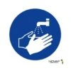 Panneau De Signalisation "Obligation De Se Laver Les Mains" NOVAP -Outils Des Pros 1 581