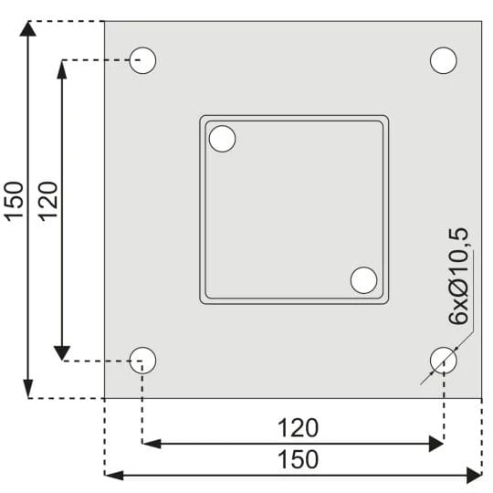 Pied Poteau à Boulonner 428303.99 WAELBERS 5 Pied Poteau à Boulonner 428303.99 WAELBERS – Image 3