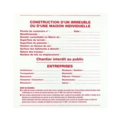 Panneau Permis De Construire NOVAP 4300122