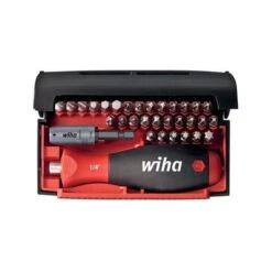 Coffret 30 Embouts + Manche Porte-embout Fente / Phillips / Pozidriv / Torx / 6 Pans 34686 WIHA