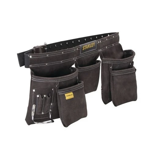 Porte-outils Cuir Double Ceinture STANLEY 3 Porte-outils Cuir Double Ceinture STANLEY