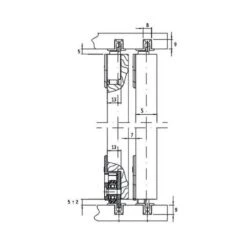 Garniture 310 1 Porte Coulissante 10403107 KRONA KOBLENZ -Outils Des Pros 1 896