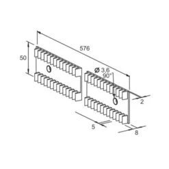 Bande Crantée Pour Séparation De Tiroir Bcp BCP TR SOFADI