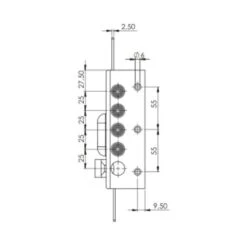 Serrure 3 Points G 454 À Tirage Sans Tringle Pour Cylindre EuropéenOMR MOIA